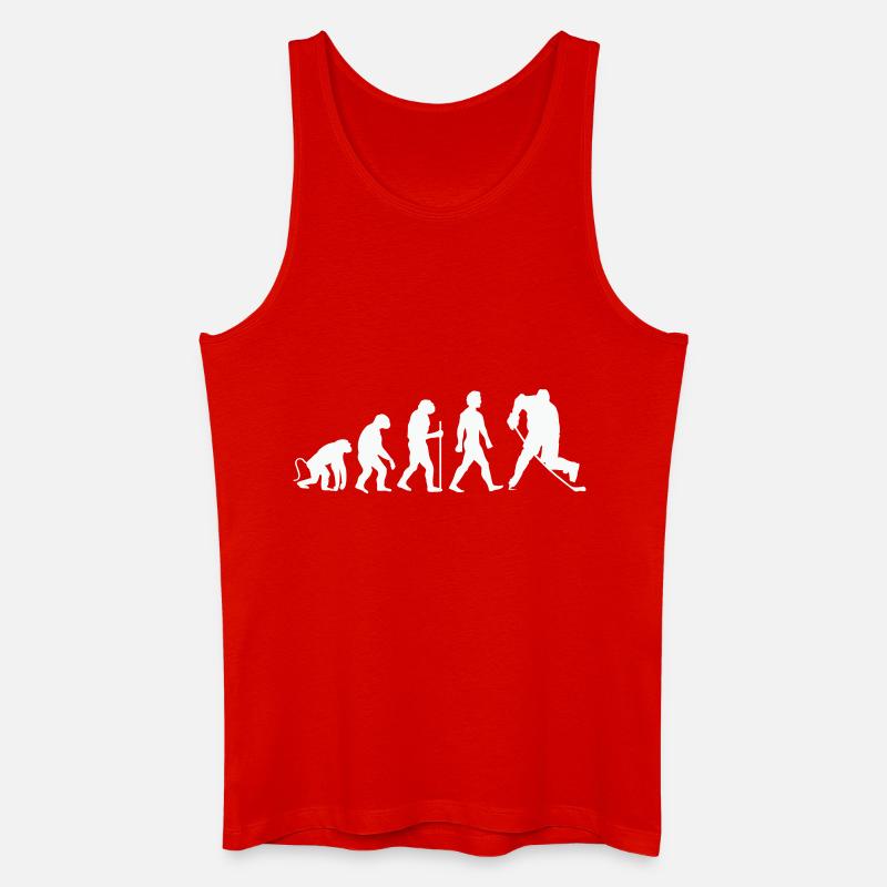 hockey evolution - Männer Bio Tank Top - Rot