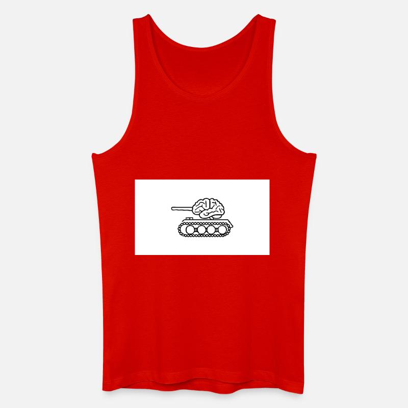 Denkpanzer - Männer Bio Tank Top - Rot