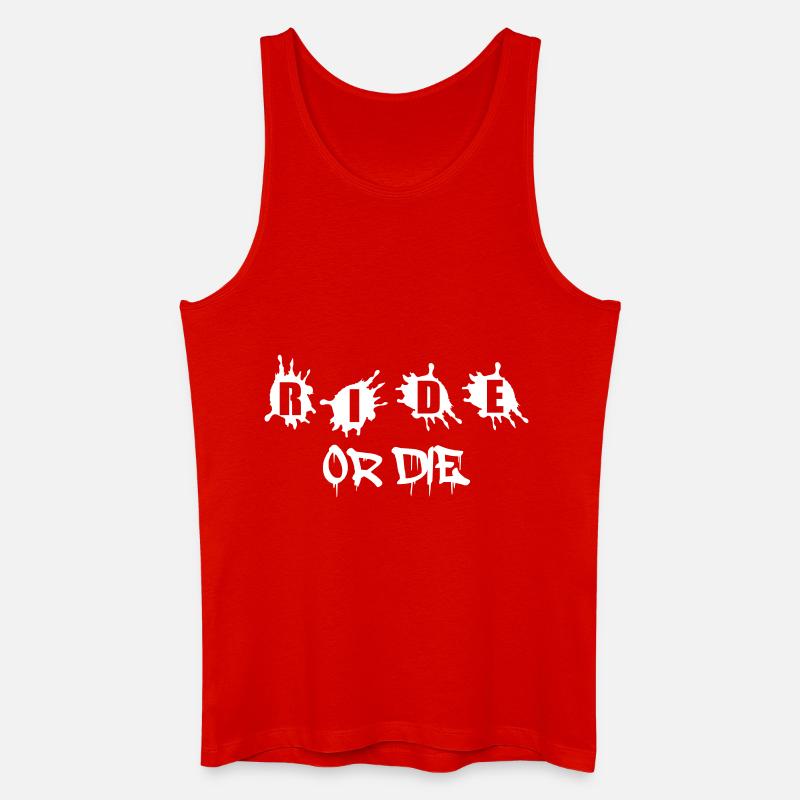 Ride or Die - Männer Bio Tank Top - Rot