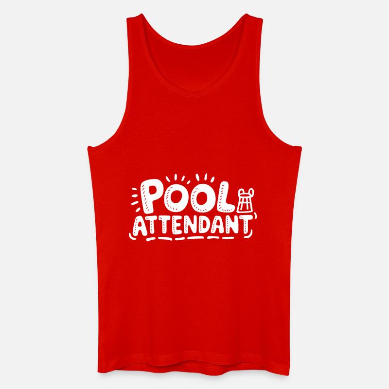 Rettungsschwimmer-Feeling - Männer Bio Tank Top - Rot