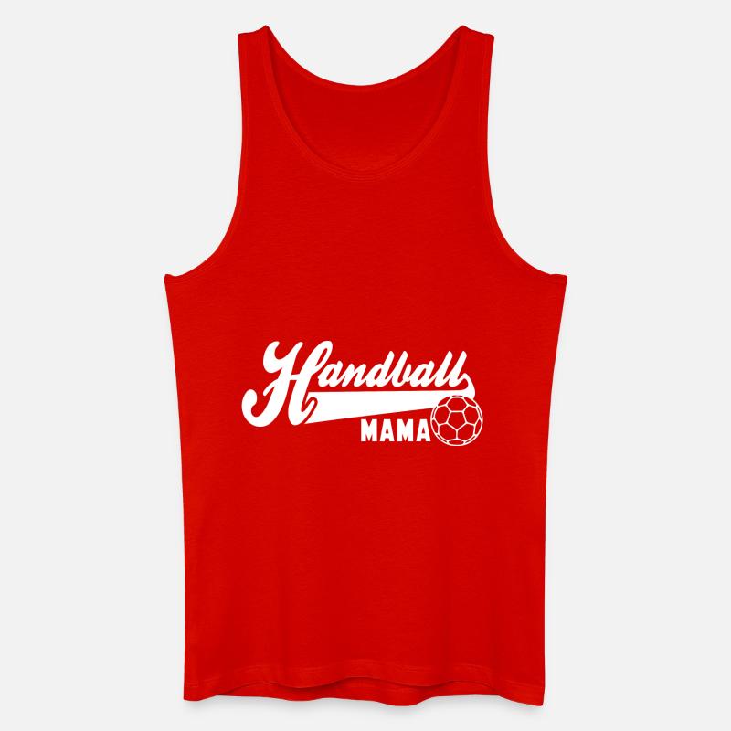 Handball MAMA WHITE - Männer Bio Tank Top - Rot