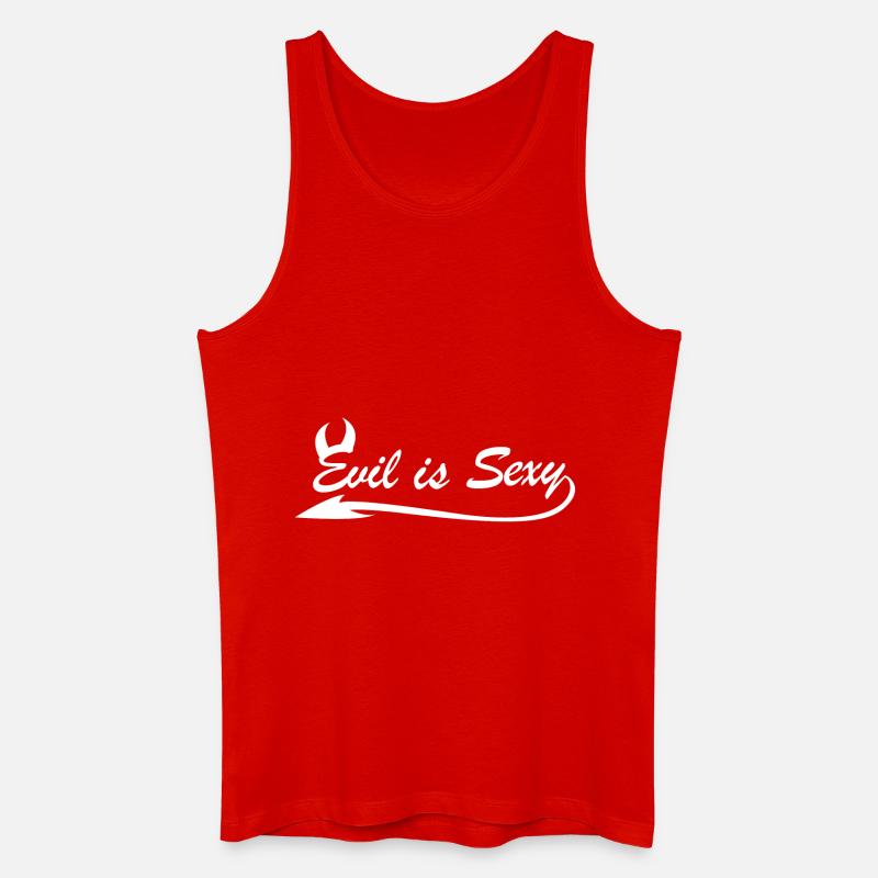 Evil Is Sexy - Männer Bio Tank Top - Rot