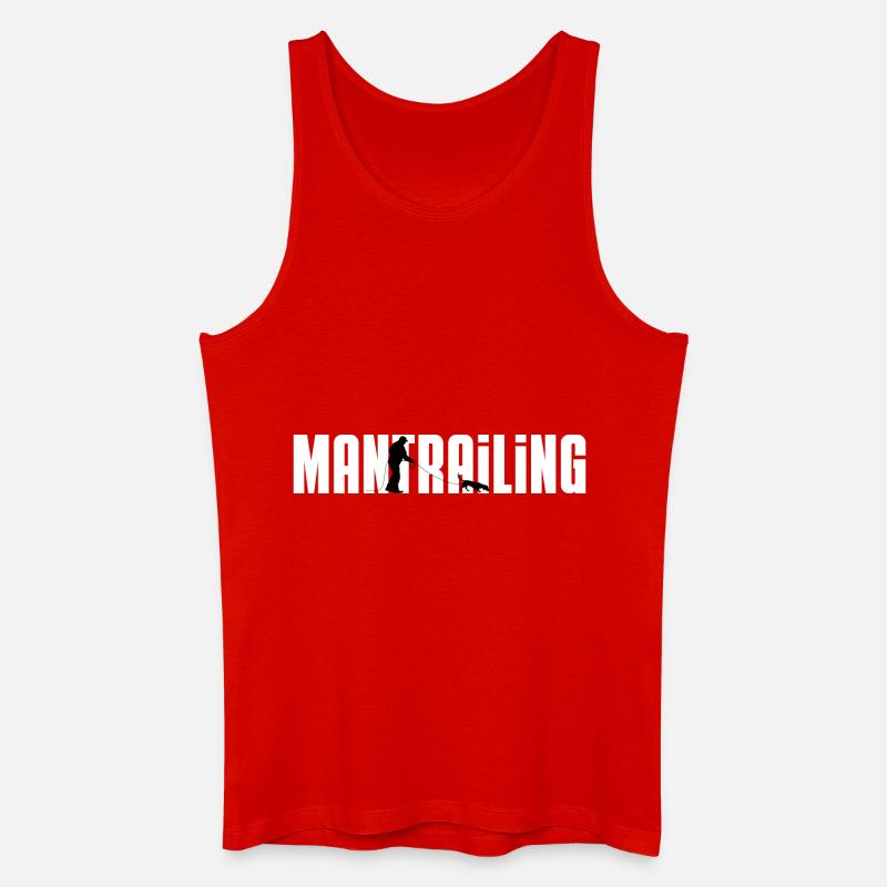 mantrailing - Männer Bio Tank Top - Rot