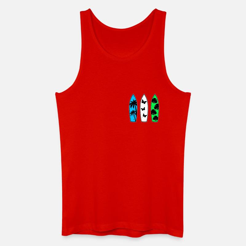 Surfboards - Männer Bio Tank Top - Rot