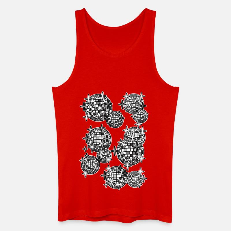Spiegelkugeln - Männer Bio Tank Top - Rot