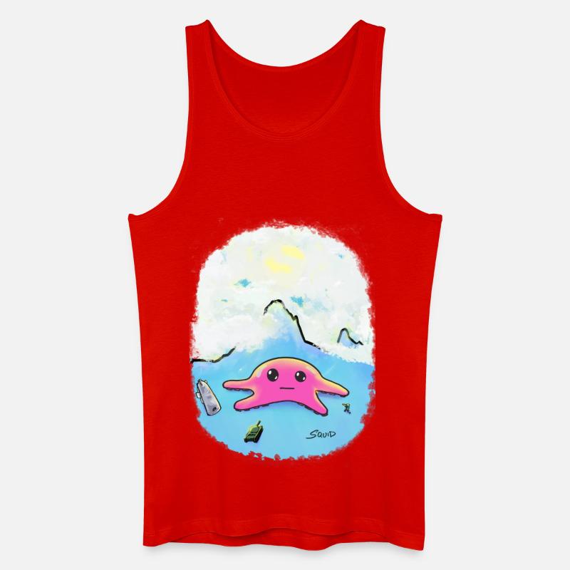 War-Squid - Männer Bio Tank Top - Rot