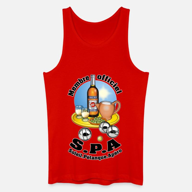 badehandtuch - Männer Bio Tank Top - Rot