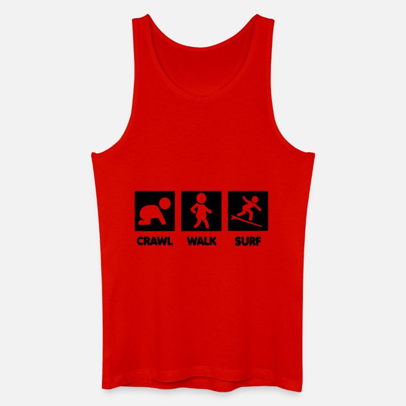 surfing Baby - Männer Bio Tank Top - Rot