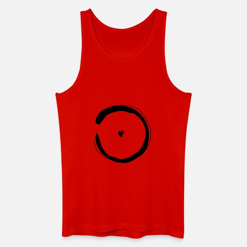 Sonne Astrologie Symbol - Männer Bio Tank Top - Rot