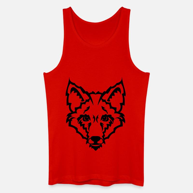 Fuchs - Männer Bio Tank Top - Rot