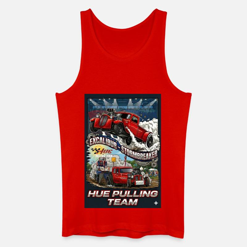 Tshirt_Hue_Pulling_Team - Männer Bio Tank Top - Rot