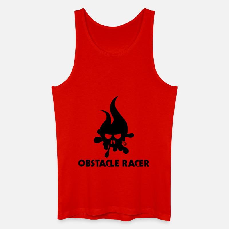Hindernis Racer Elemente - Männer Bio Tank Top - Rot
