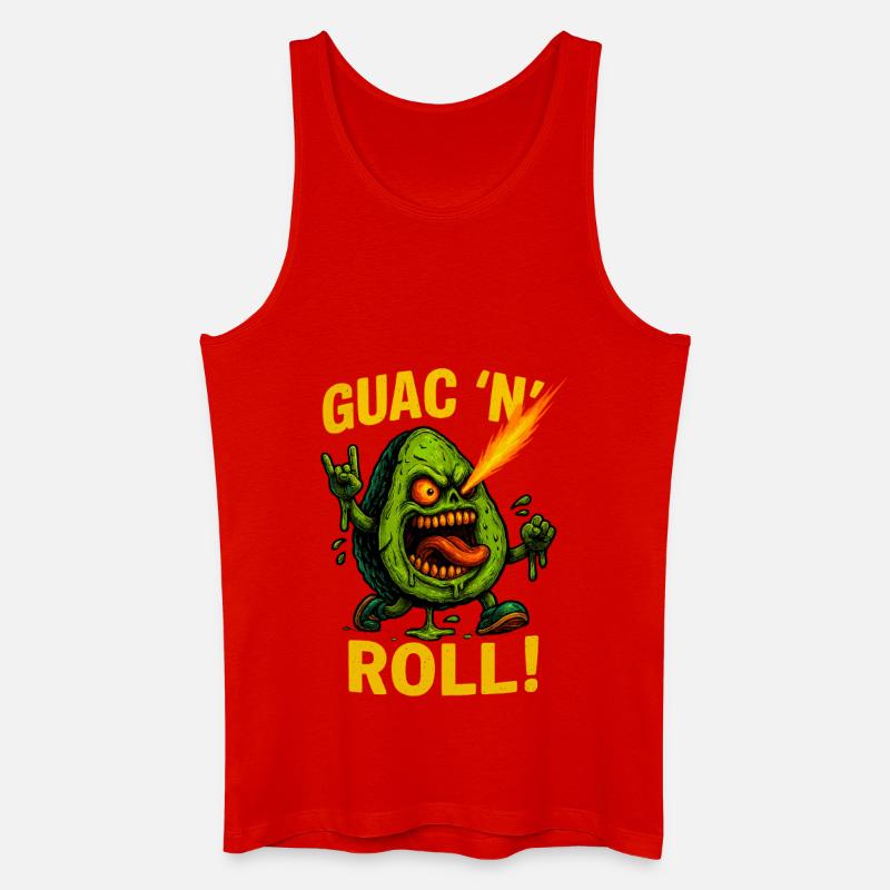 Guac ’n’ Roll - Männer Bio Tank Top - Rot