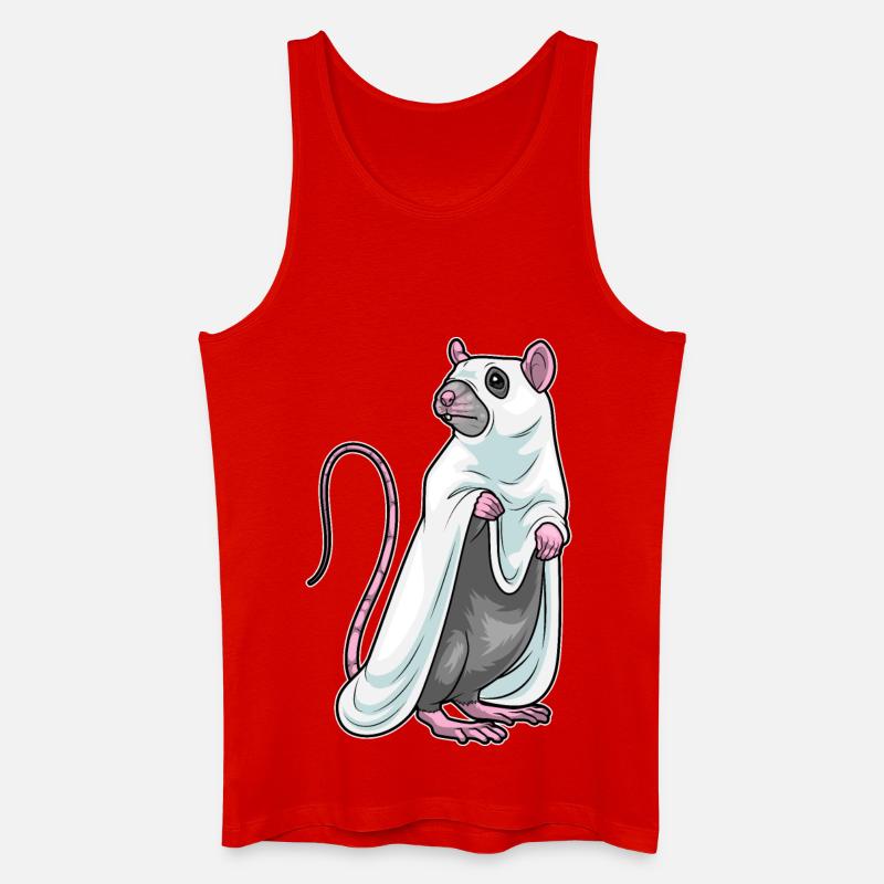 Ratte Halloween Geist - Männer Bio Tank Top - Rot