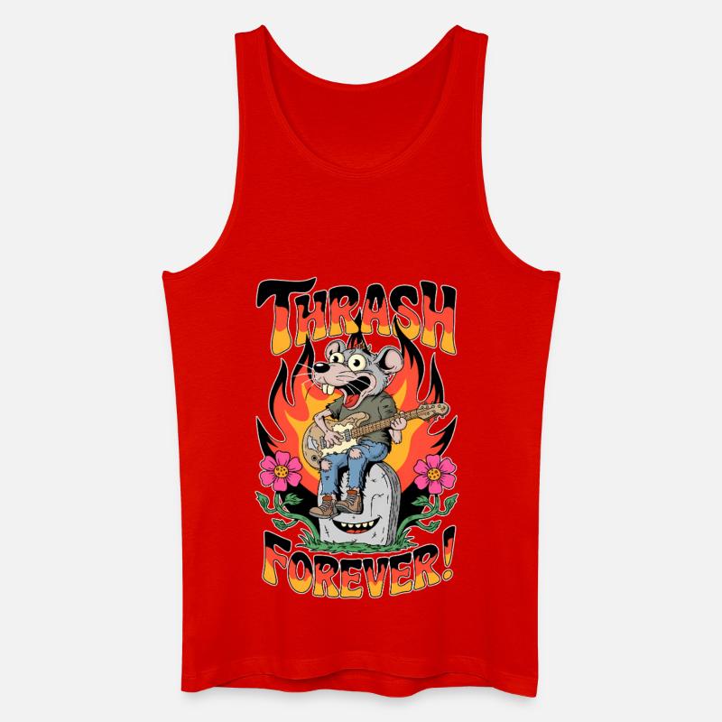 Thrash Forever - Männer Bio Tank Top - Rot
