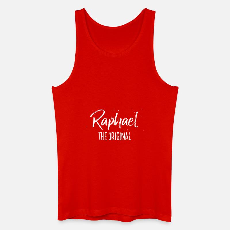Raphael - Männer Bio Tank Top - Rot