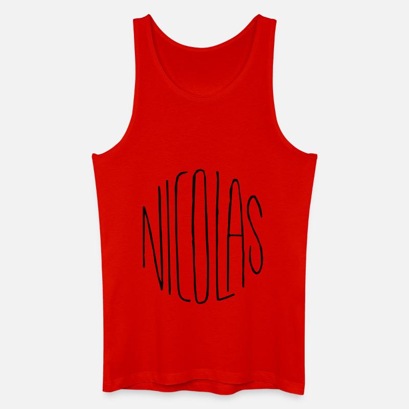 Nicolas Geschenk - Männer Bio Tank Top - Rot