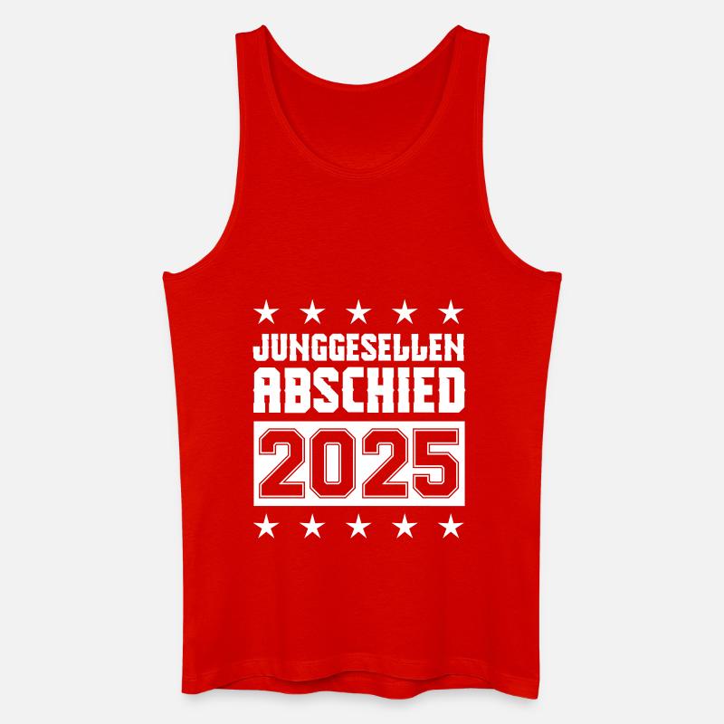 Junggesellenabschied 2025 - Männer Bio Tank Top - Rot