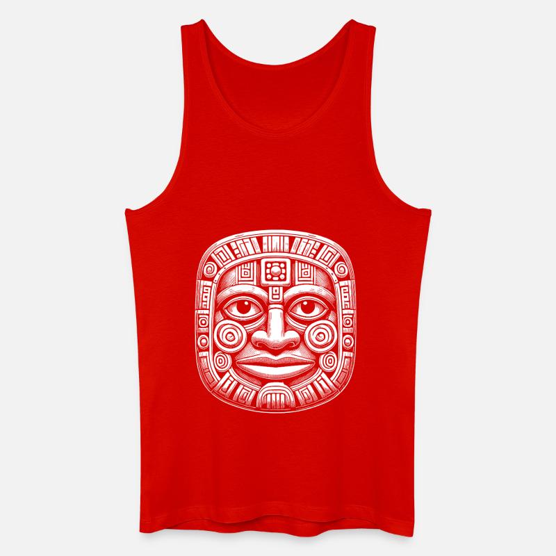 Maske - Männer Bio Tank Top - Rot