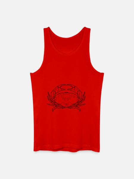 Krebs - Männer Bio Tank Top - Rot