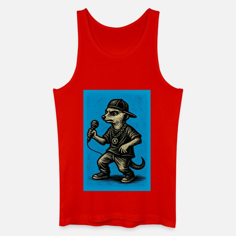 erdmännchen - comic-helden 3 - Männer Bio Tank Top - Rot