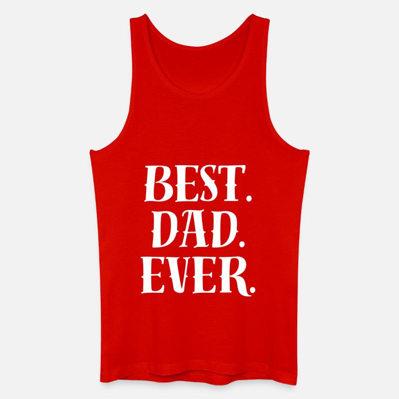 Best Dad Statement - Men’s Organic Tank Top - red