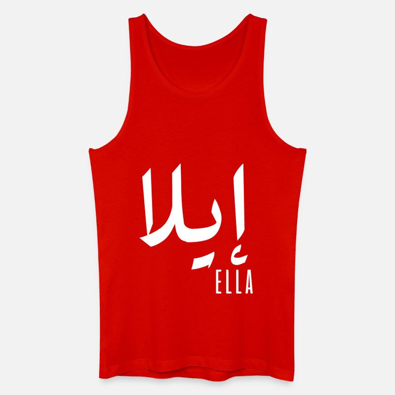 Name Ella auf Arabisch - Männer Bio Tank Top - Rot