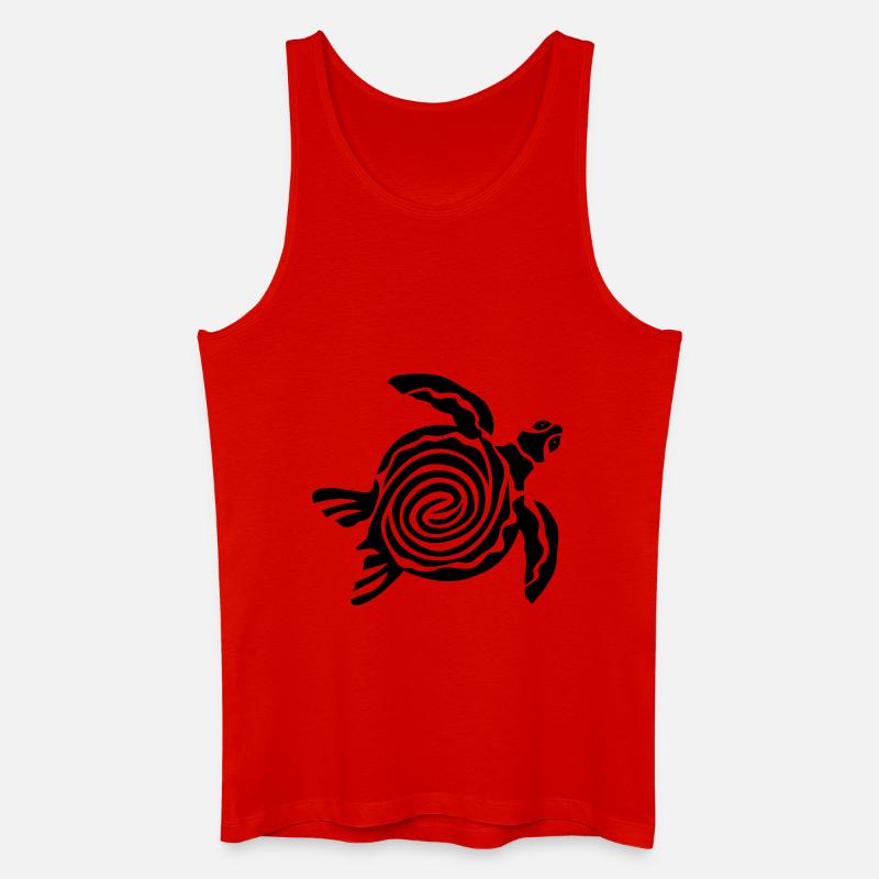 Schildkröte - Männer Bio Tank Top - Rot