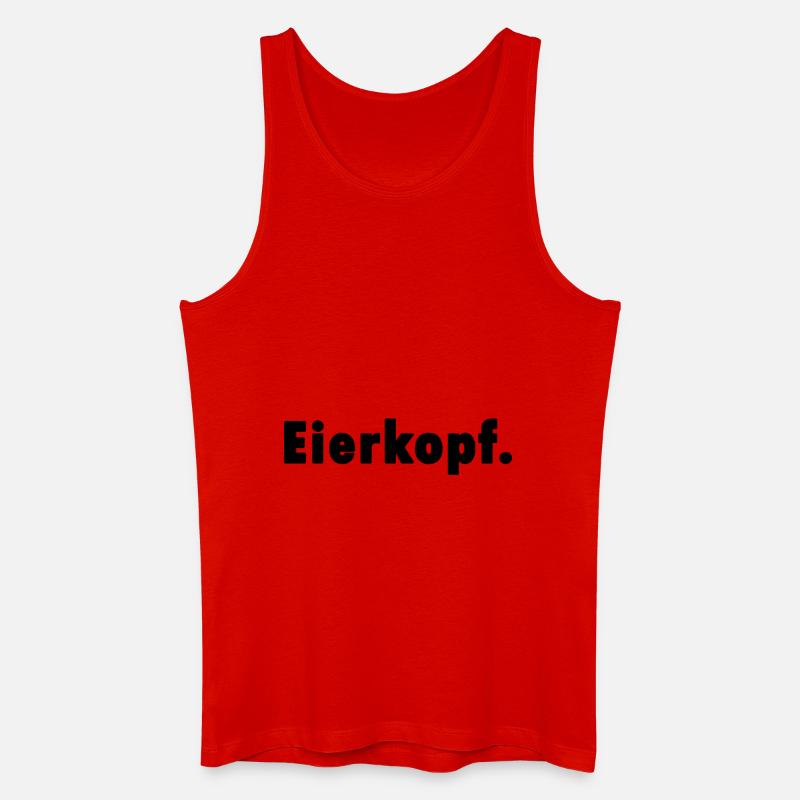 Eierkopf. Shirt Geschenk - Männer Bio Tank Top - Rot
