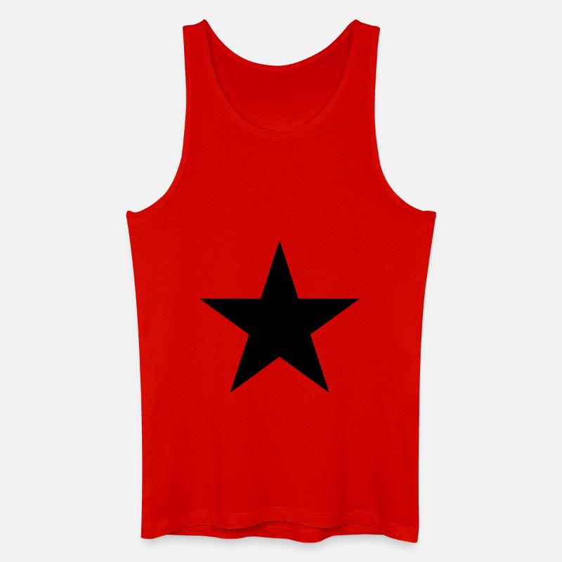 Stern Symbol - Männer Bio Tank Top - Rot