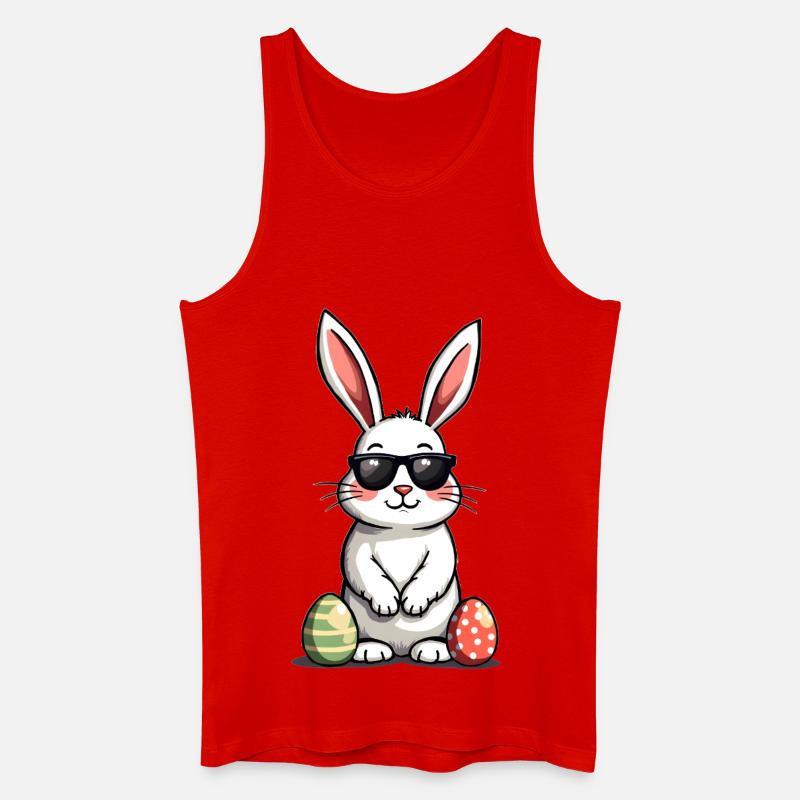 Cooler Osterhase - Männer Bio Tank Top - Rot