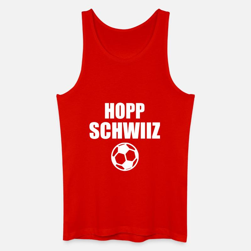 Hopp schwiiz - Männer Bio Tank Top - Rot