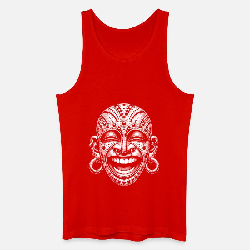 Maske - Männer Bio Tank Top - Rot