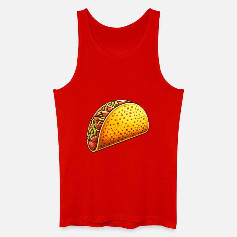 Taco Schale - Männer Bio Tank Top - Rot