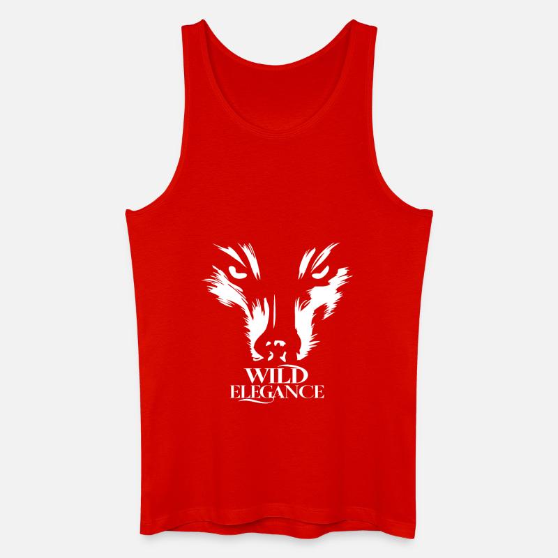 WILDE ELEGANZ - Männer Bio Tank Top - Rot