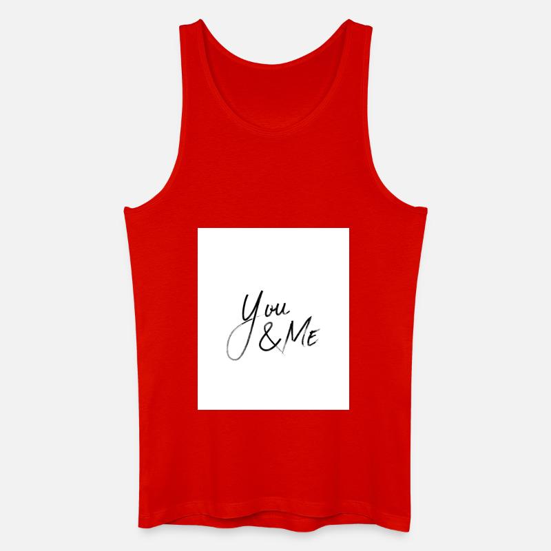 Canva4 - Männer Bio Tank Top - Rot