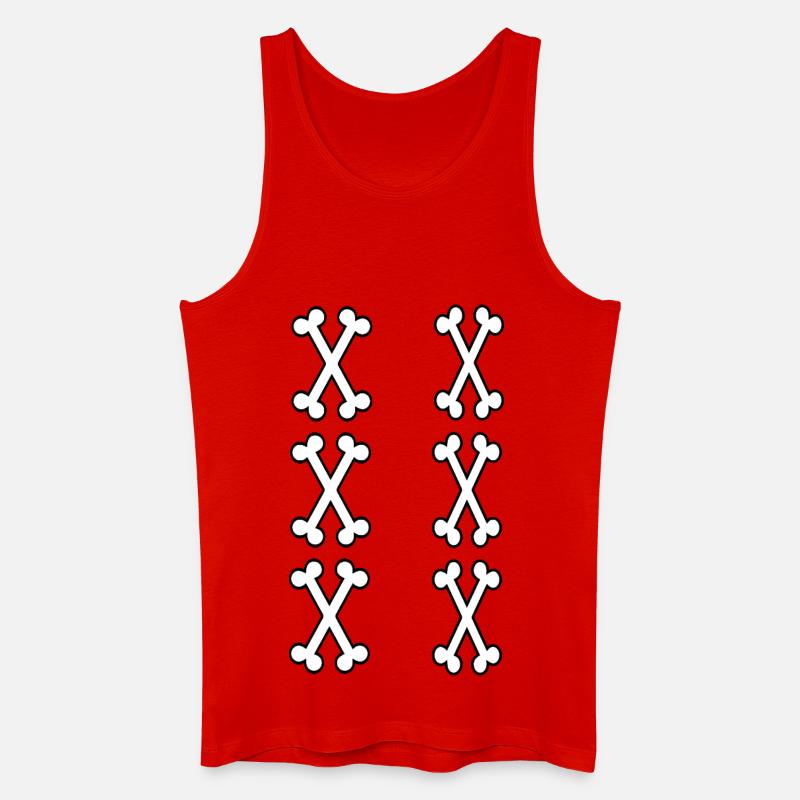 Zahl 11 Knochen - Männer Bio Tank Top - Rot