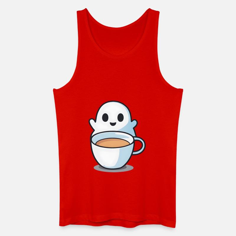 Kaffee Geist - Männer Bio Tank Top - Rot
