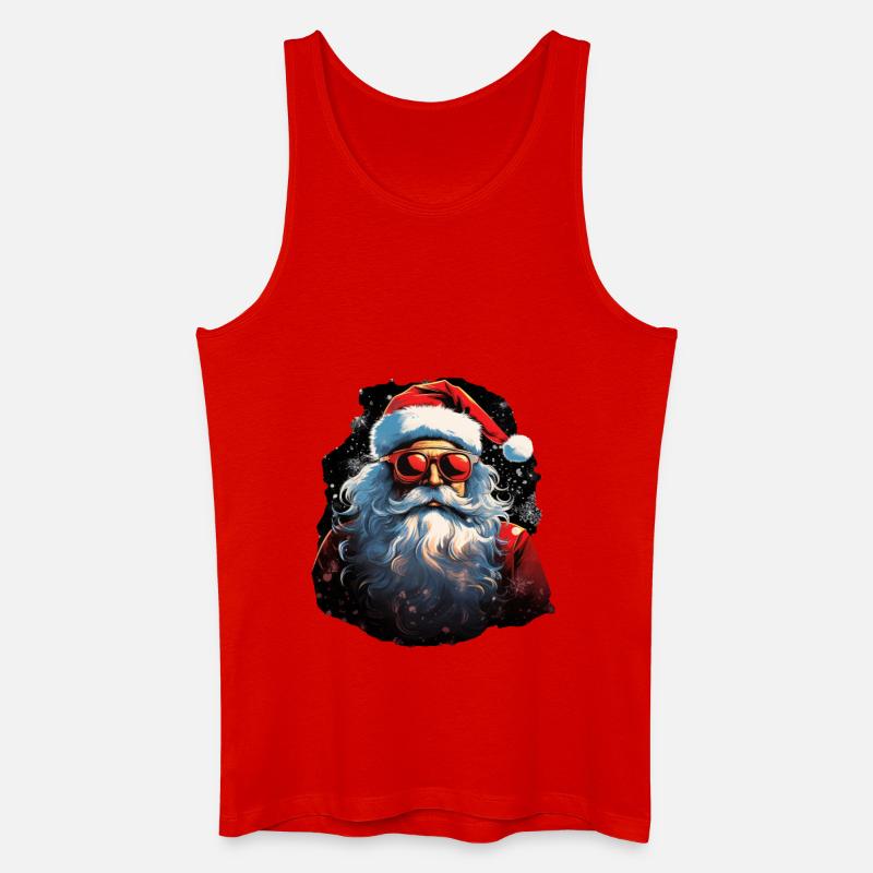 Weihnachtsmann - Männer Bio Tank Top - Rot