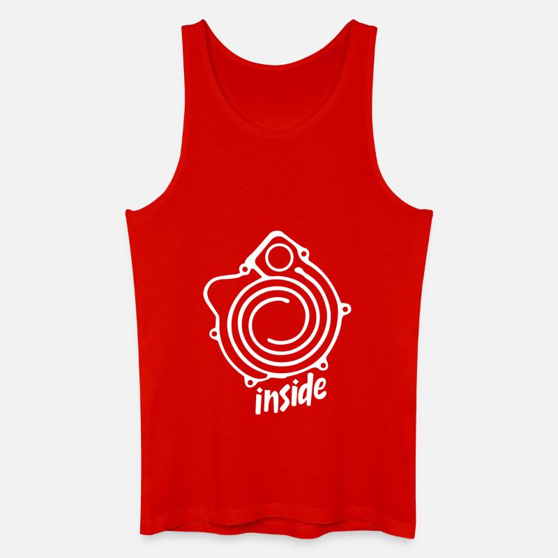 G-Lader inside weiß - Männer Bio Tank Top - Rot