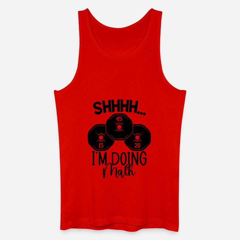 Math - Männer Bio Tank Top - Rot