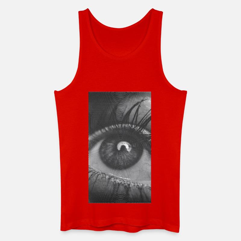 Spiralauge: Hypnotischer Blick - Männer Bio Tank Top - Rot