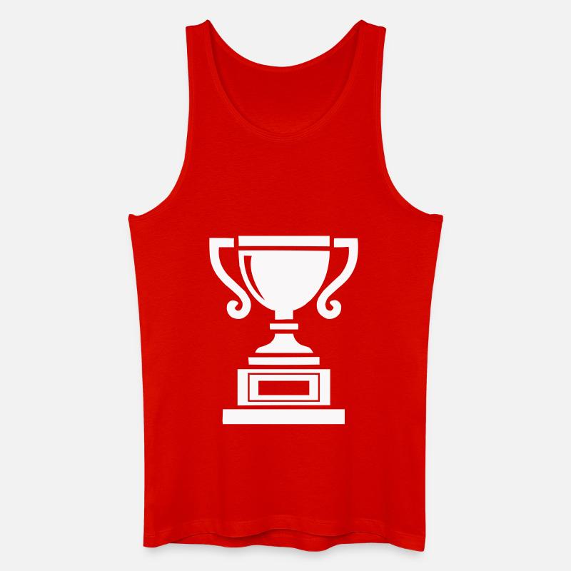 pokal - Männer Bio Tank Top - Rot