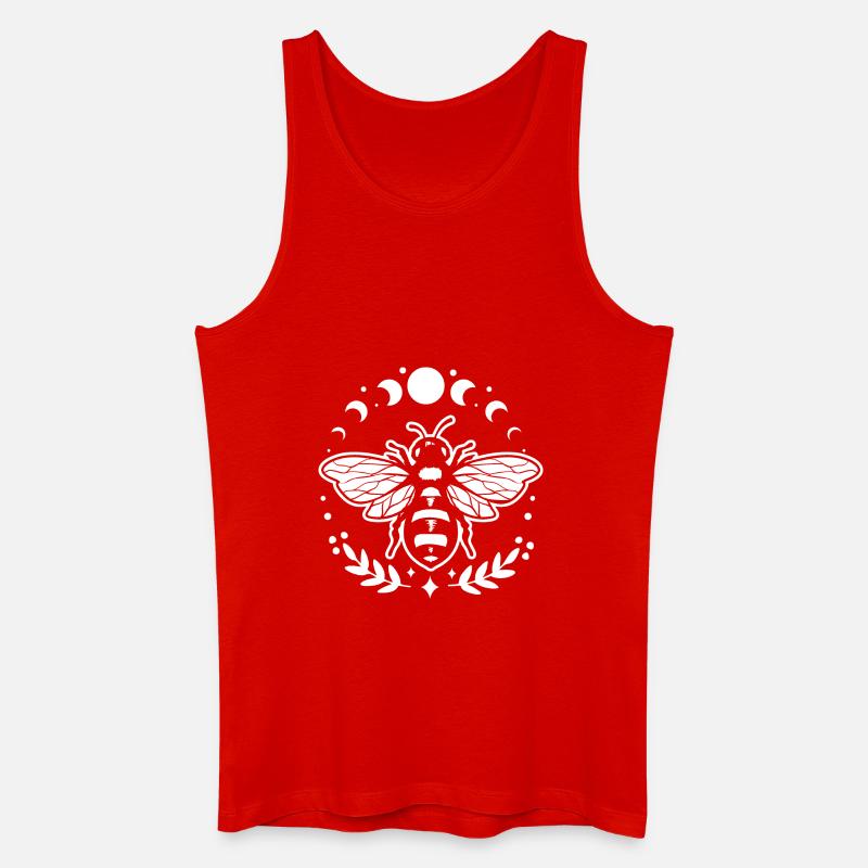 Bee-witched - Männer Bio Tank Top - Rot
