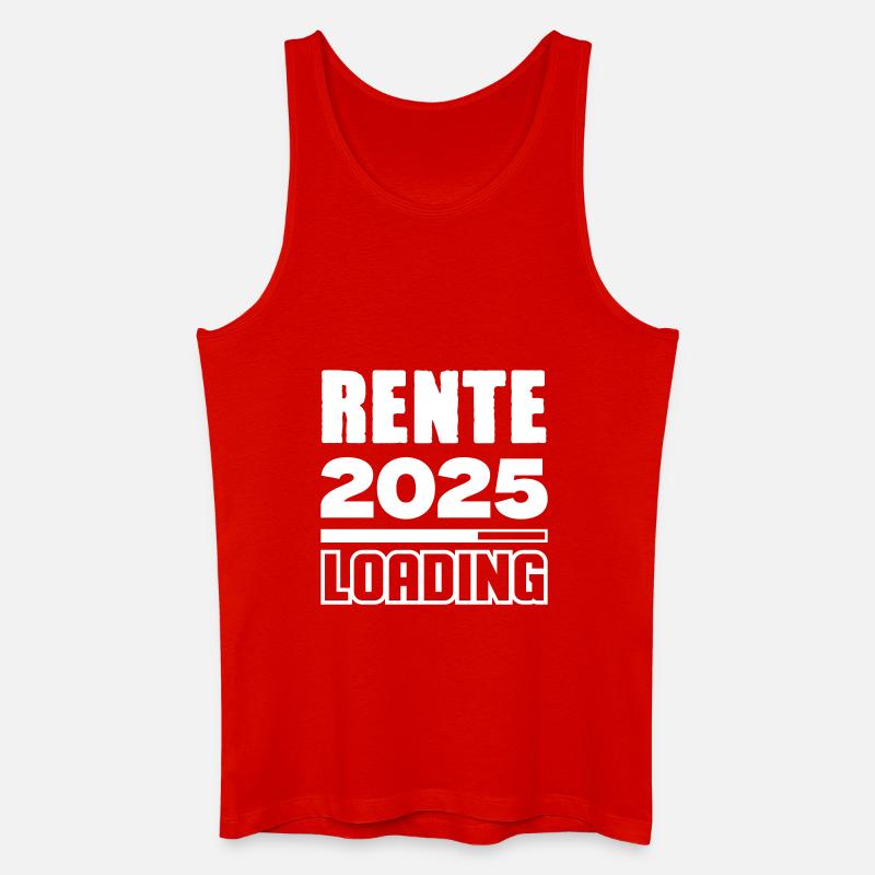 rente loading 2025 - Männer Bio Tank Top - Rot