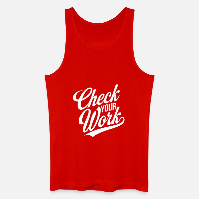Mathelehrer Inspiration - Männer Bio Tank Top - Rot