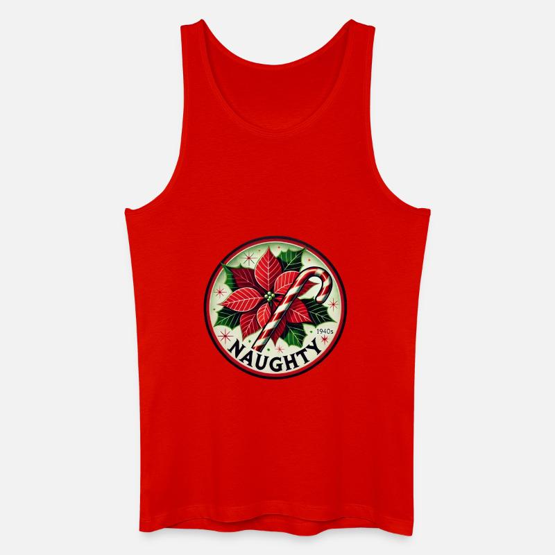 Freche Weihnachten - Männer Bio Tank Top - Rot