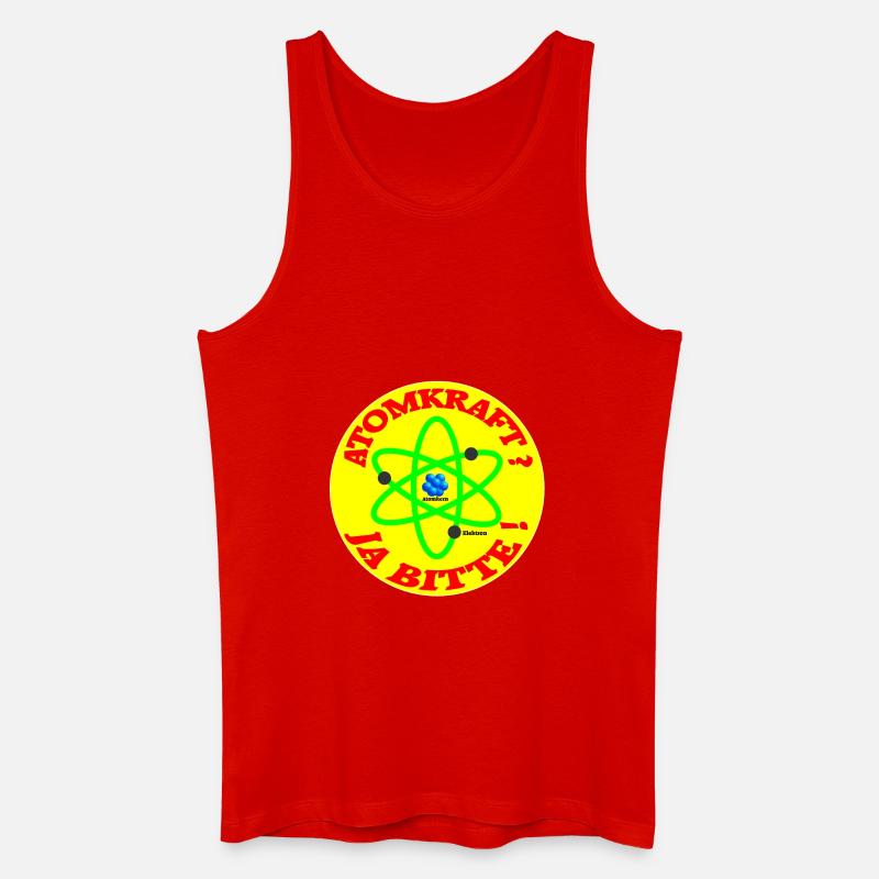 atomkraft ja bitte - Männer Bio Tank Top - Rot