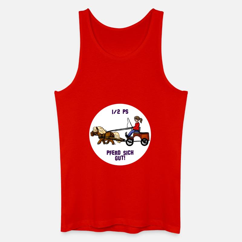Pferd sich gut - Männer Bio Tank Top - Rot