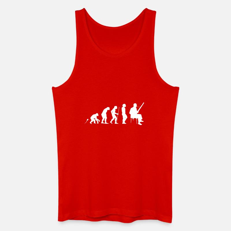Fagott Evolution Fun Shirt - Männer Bio Tank Top - Rot